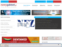 Tablet Screenshot of nowygabinet.pl